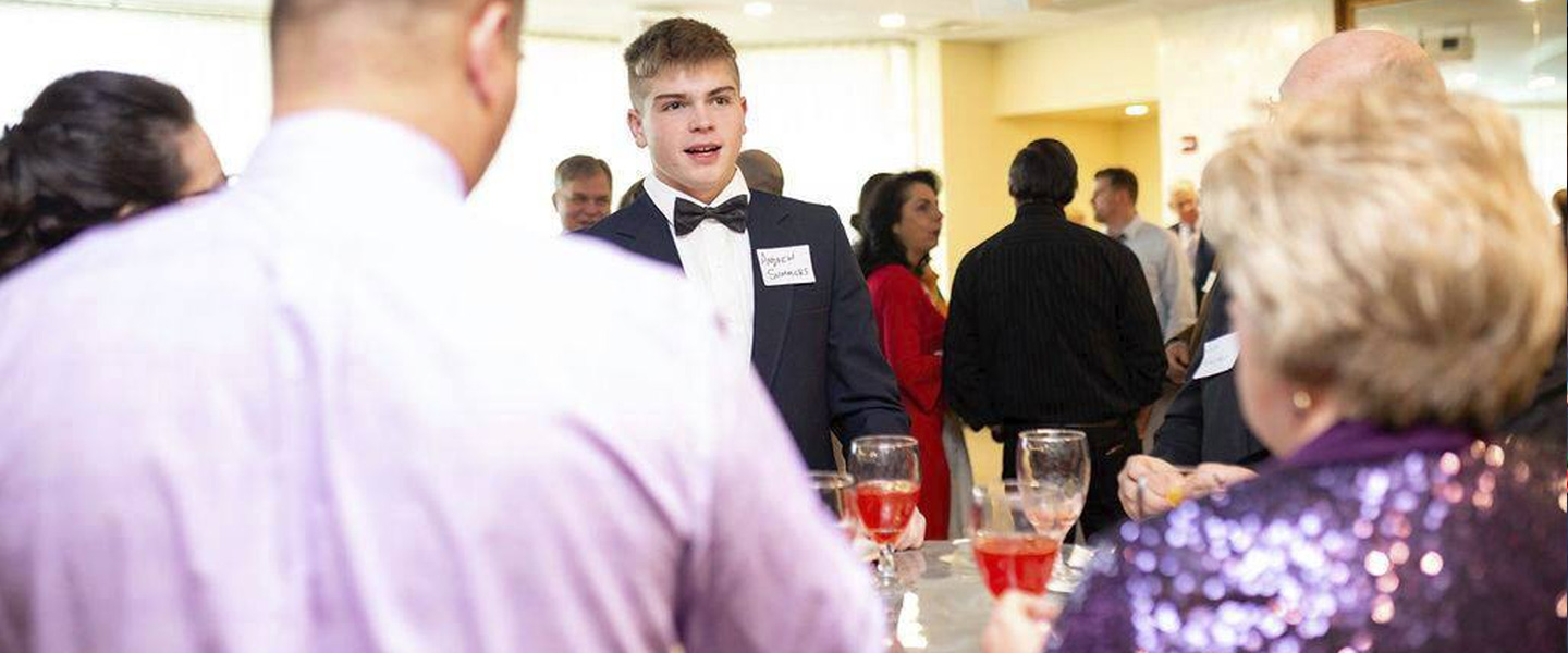 attendees at a BJC catered event