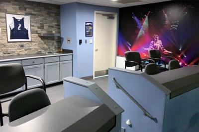 Inside a private suite