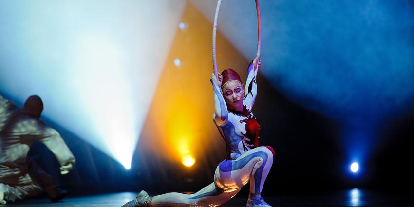 Internationally recognized acrobats, musicians & characters of Cirque du Soleil presented Quidam at the BJC in 2011.