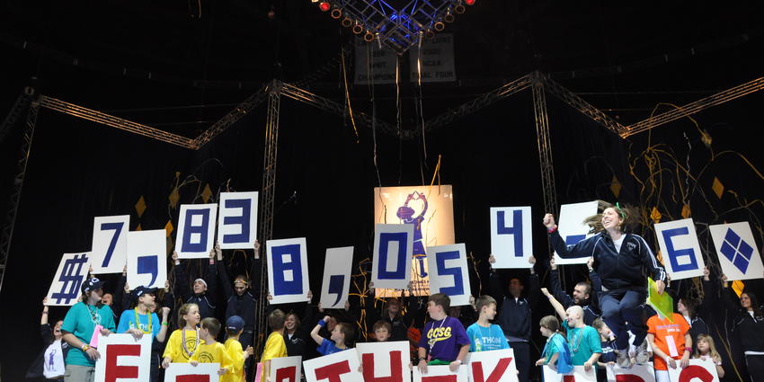 THON 2010 raised $7,838,054.06 to fight pediatric cancer.