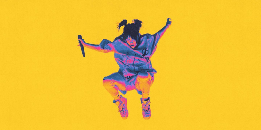 Billie Eilish performing at the Bryce Jordan Center