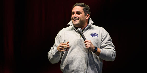 Comedian Jared Freid at the Bryce Jordan Center