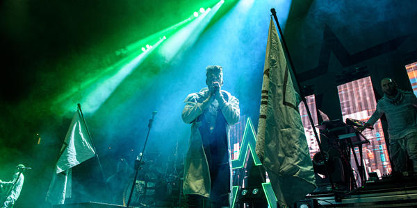 Seether performing at the Bryce Jordan Center