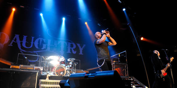 Daughtry performs on stage at the Bryce Jordan Center in 2010.
