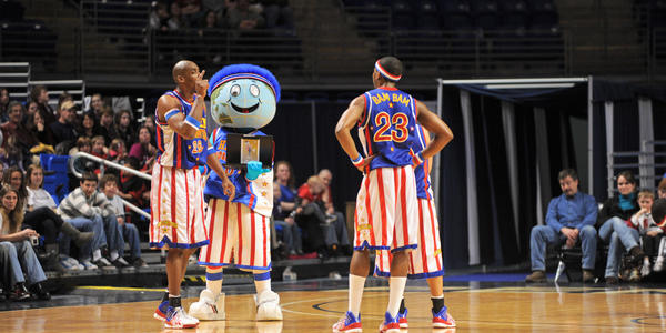 The game was interrupted for all sorts of pranks and comedy routines.