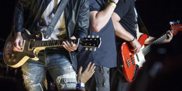 Rascal Flatts jam together during their concert at the BJC in 2016.